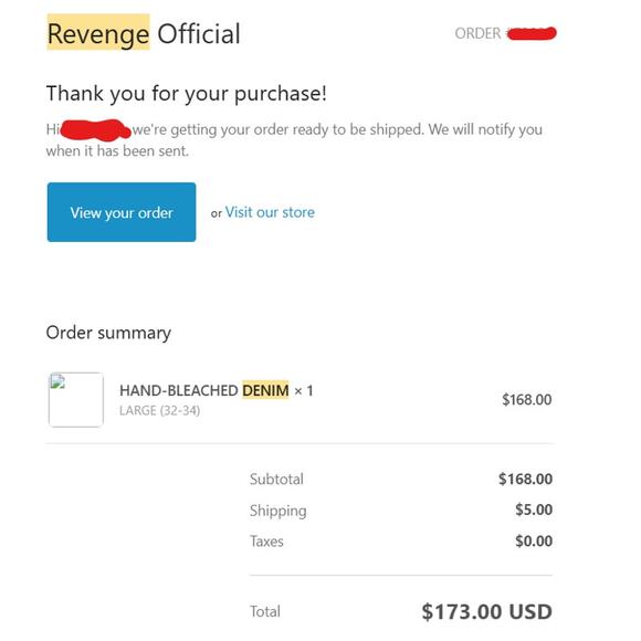 Revenge Hand Bleached Denim Jeans *1/100 LIMITED RELEASE* Size Large New - Picture 13 of 13